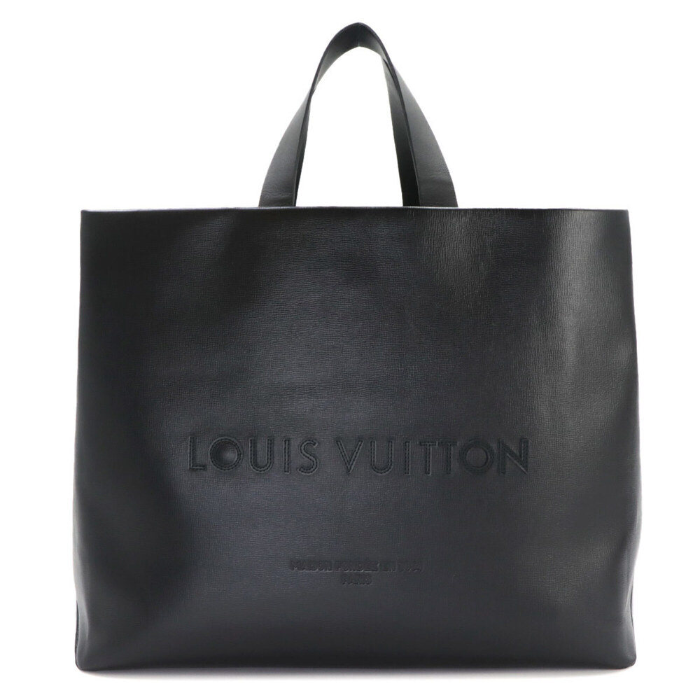 Louis Vuitton Shopper Tote MM, 2-way shoulder/handbag, leather, black, M13979...